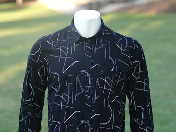 White Branch Printed Smart Casual