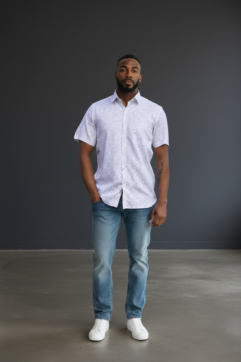 Men’s Slate Breeze Relax-Fit Shirt Formal