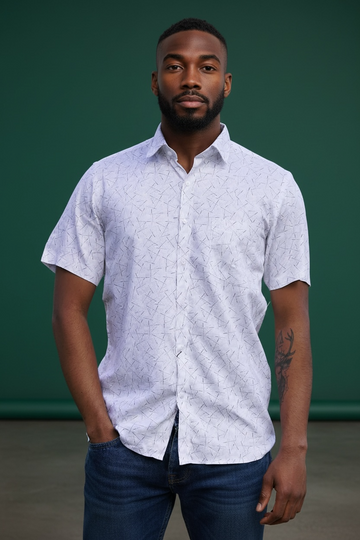 Men’s Slate Breeze Relax-Fit Shirt Formal