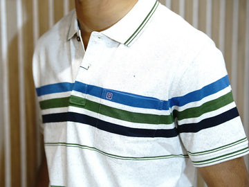 Blue and Green Horizontal Lines on Ash