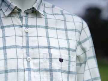 Classy Green Checked Smart Casual