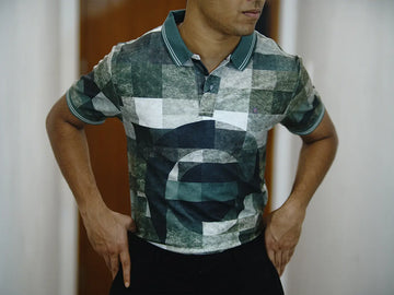 Green Checked Polo