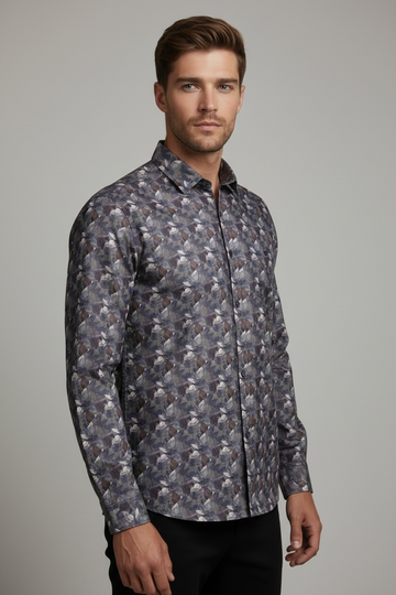 Visual Fresh Printed Smart Casual