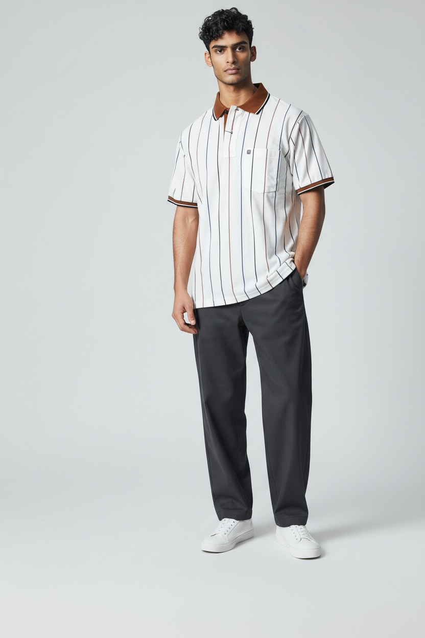 Brown and Black Stripes With Brown Collar