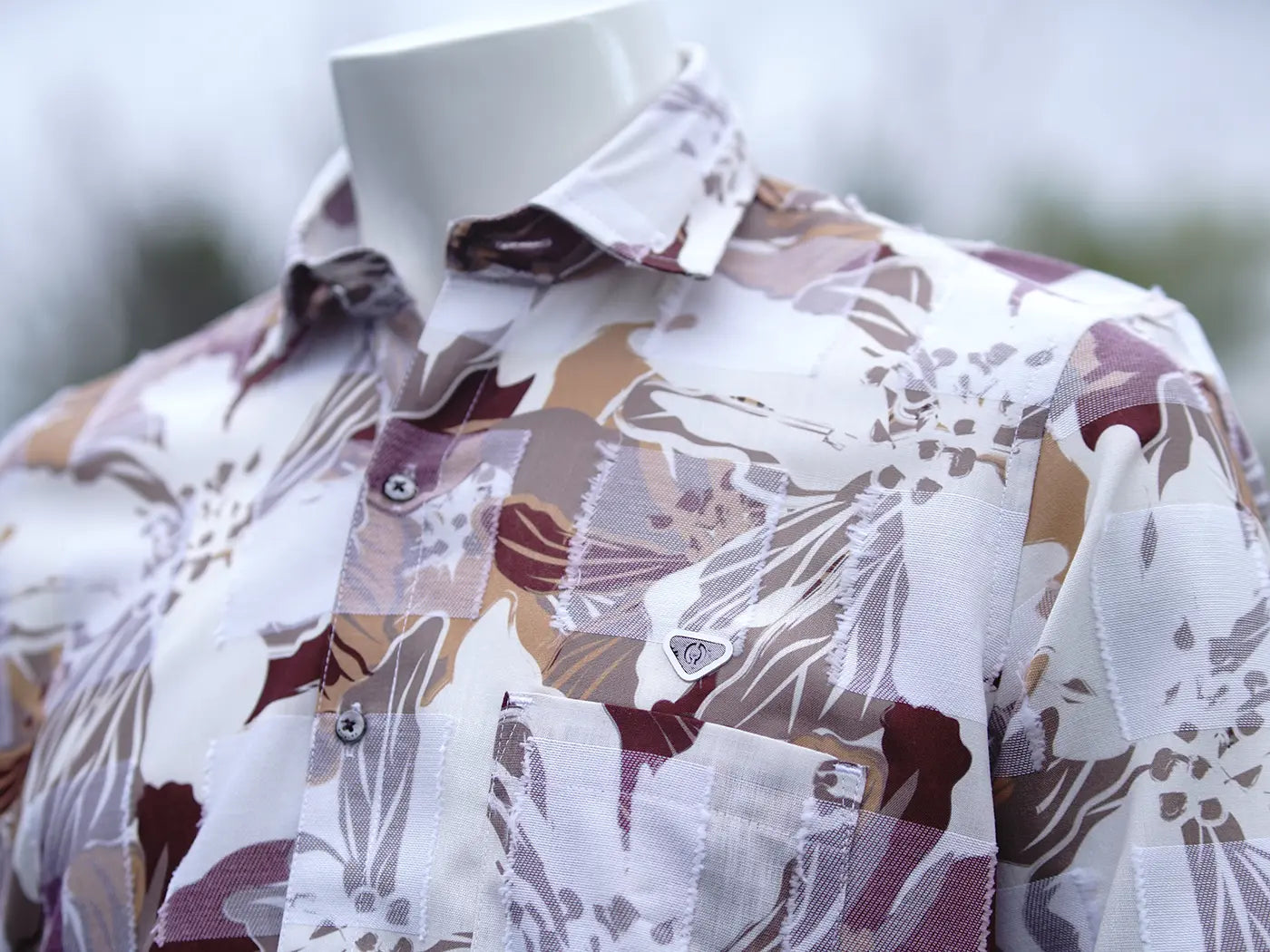 Multi Printed Cream Smart Casual