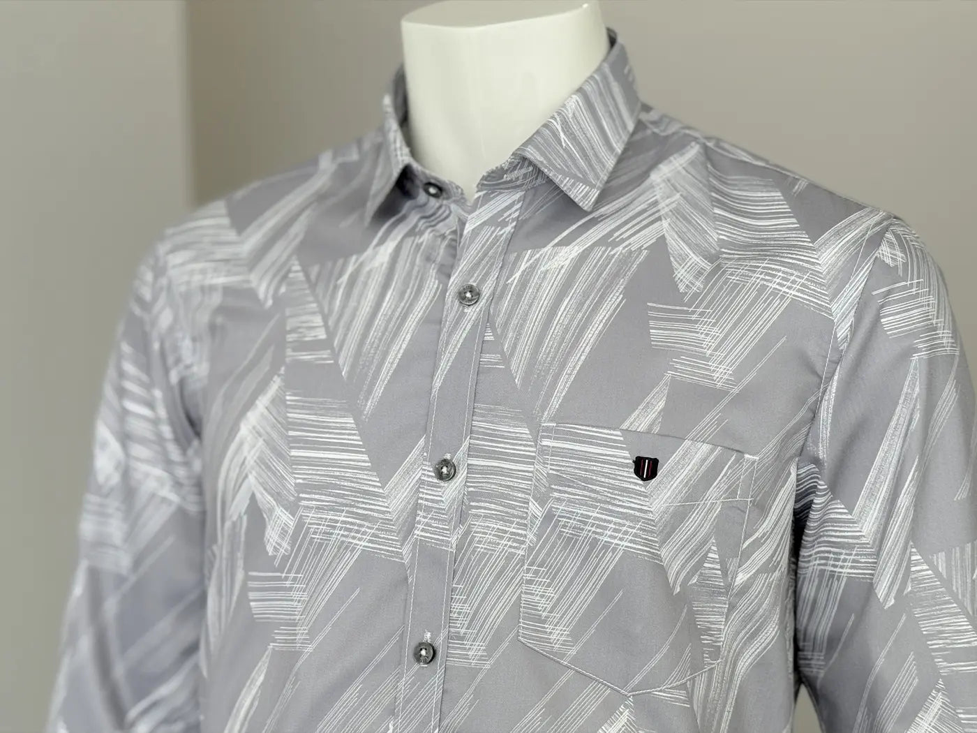 White Stripes On Ash Smart Casual