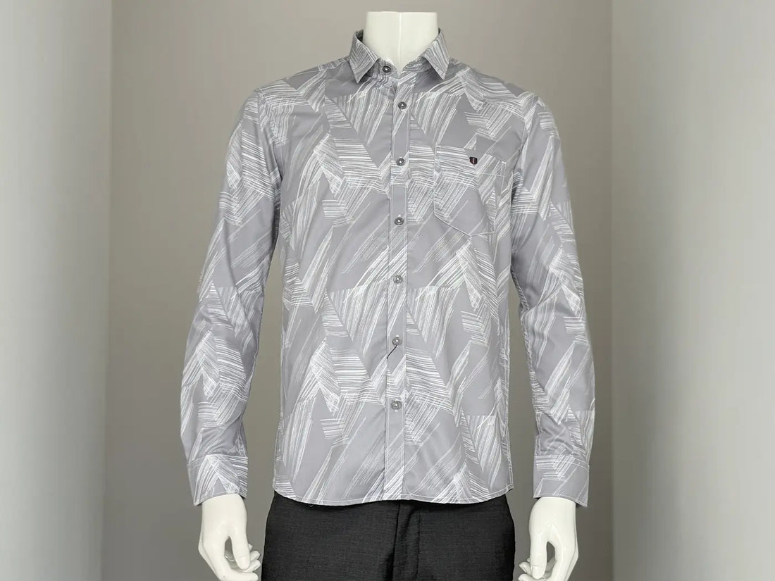 White Stripes On Ash Smart Casual